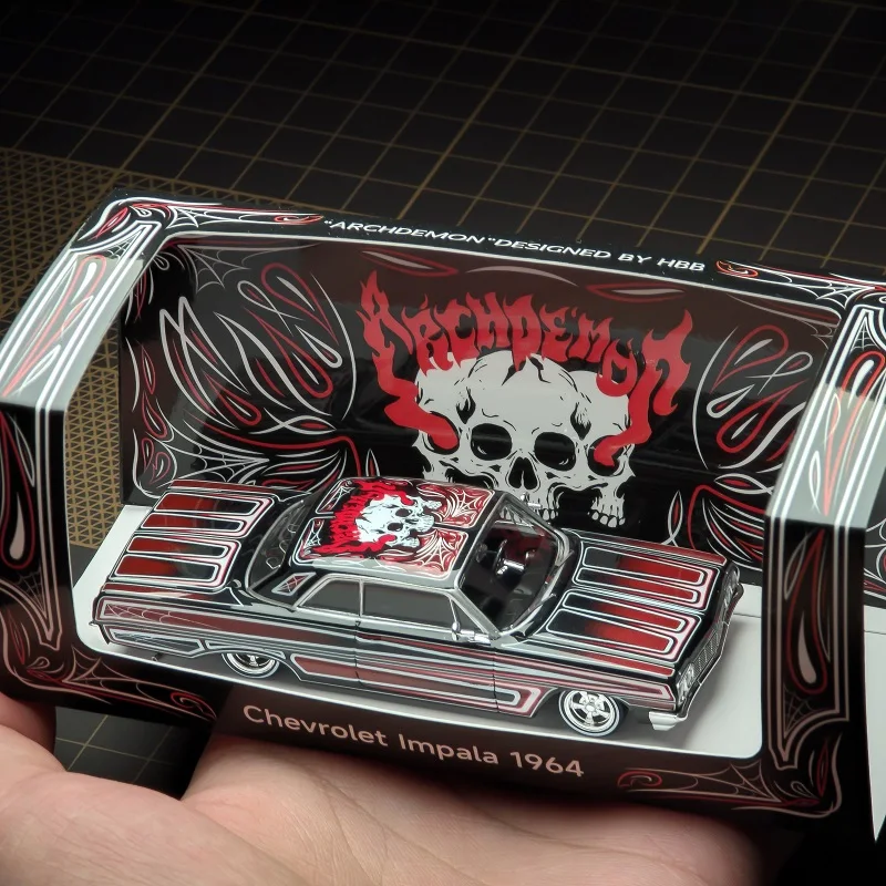 97m 1:64 1964 Impala LowRider Gypsy Rose / ARCHDEMON Diecast Model Car