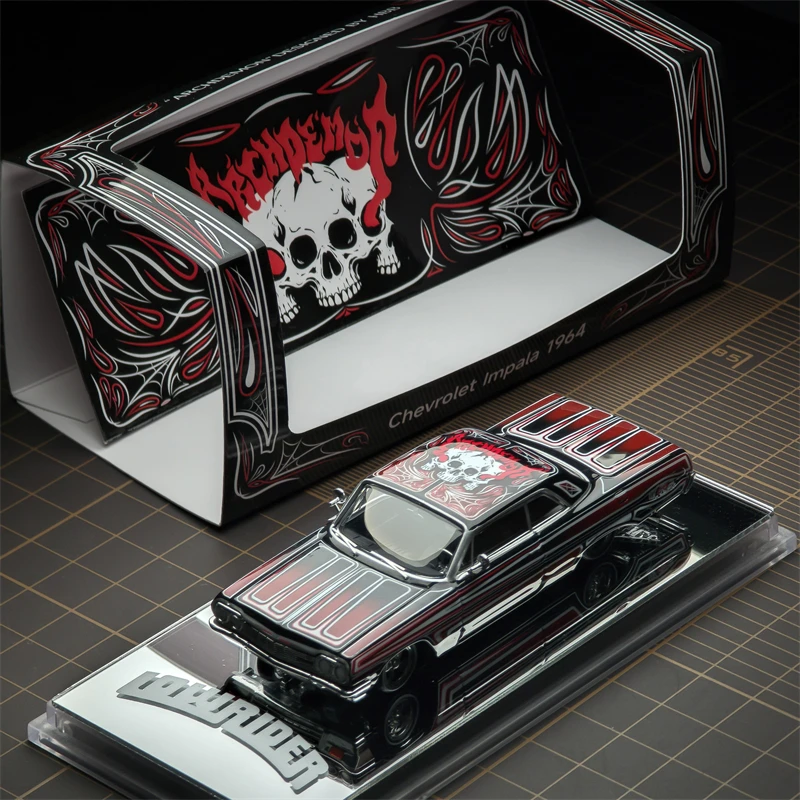 97m 1:64 1964 Impala LowRider Gypsy Rose / ARCHDEMON Diecast Model Car