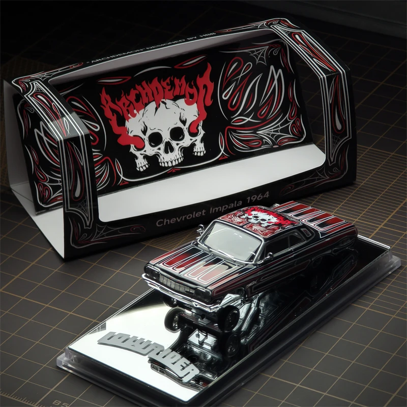97m 1:64 1964 Impala LowRider Gypsy Rose / ARCHDEMON  Diecast Model Car