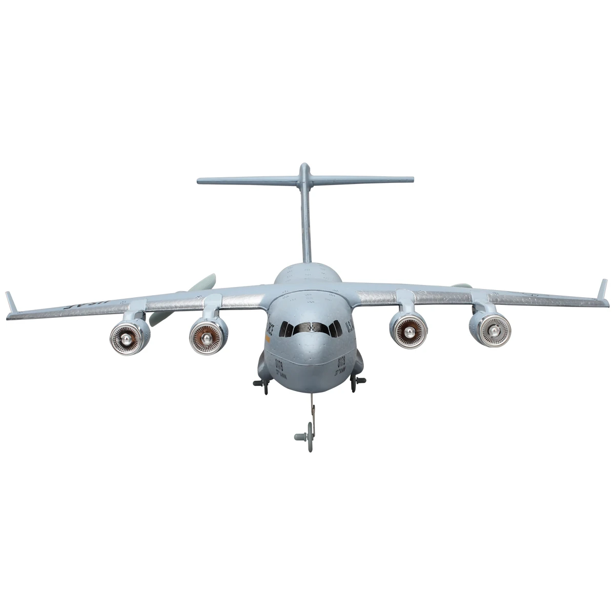 C-17 RC Drone DIY Aircraft Transport Aircraft 373mm Wingspan EPP RC Drone Airplane 2.4GHz 2CH 3-Axis Aircraft Toy for Adults