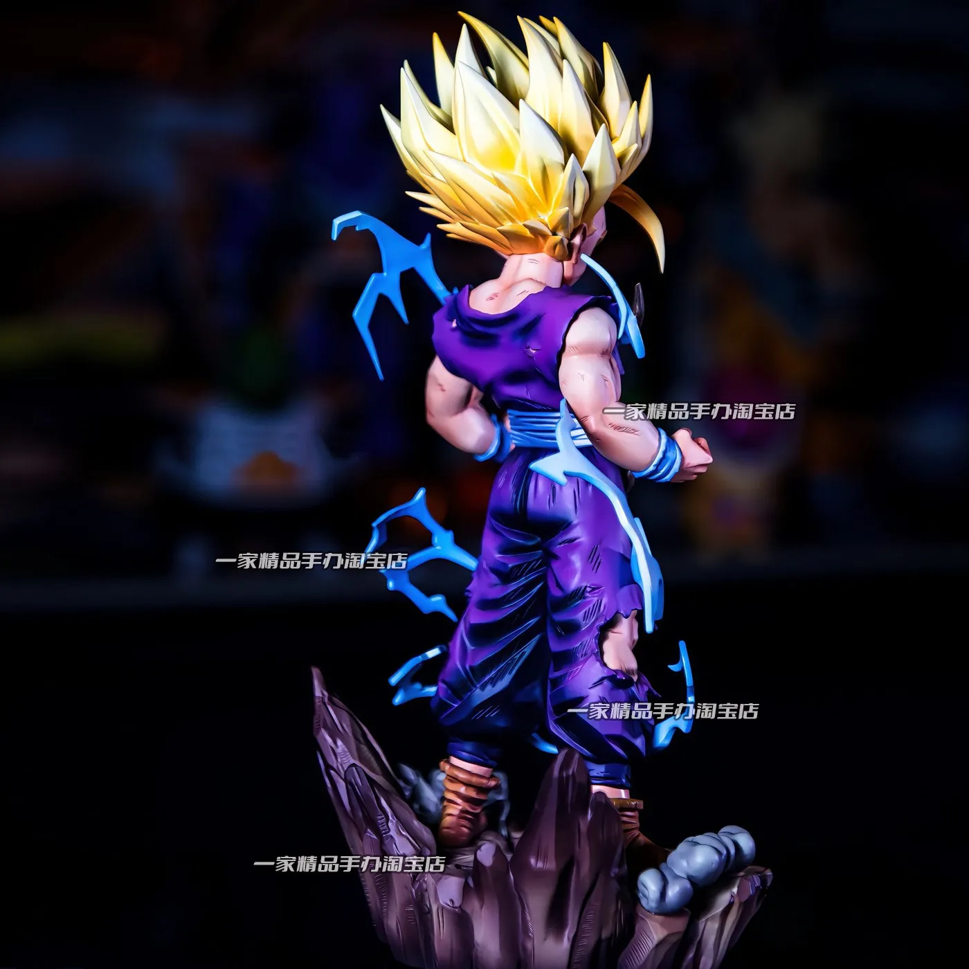 26cm Dragon Ball Z Super Saiyan 2 Gohan Gk Statue Double Interchangeable Head Sculpture With Base Chassis Decor Anime Gift