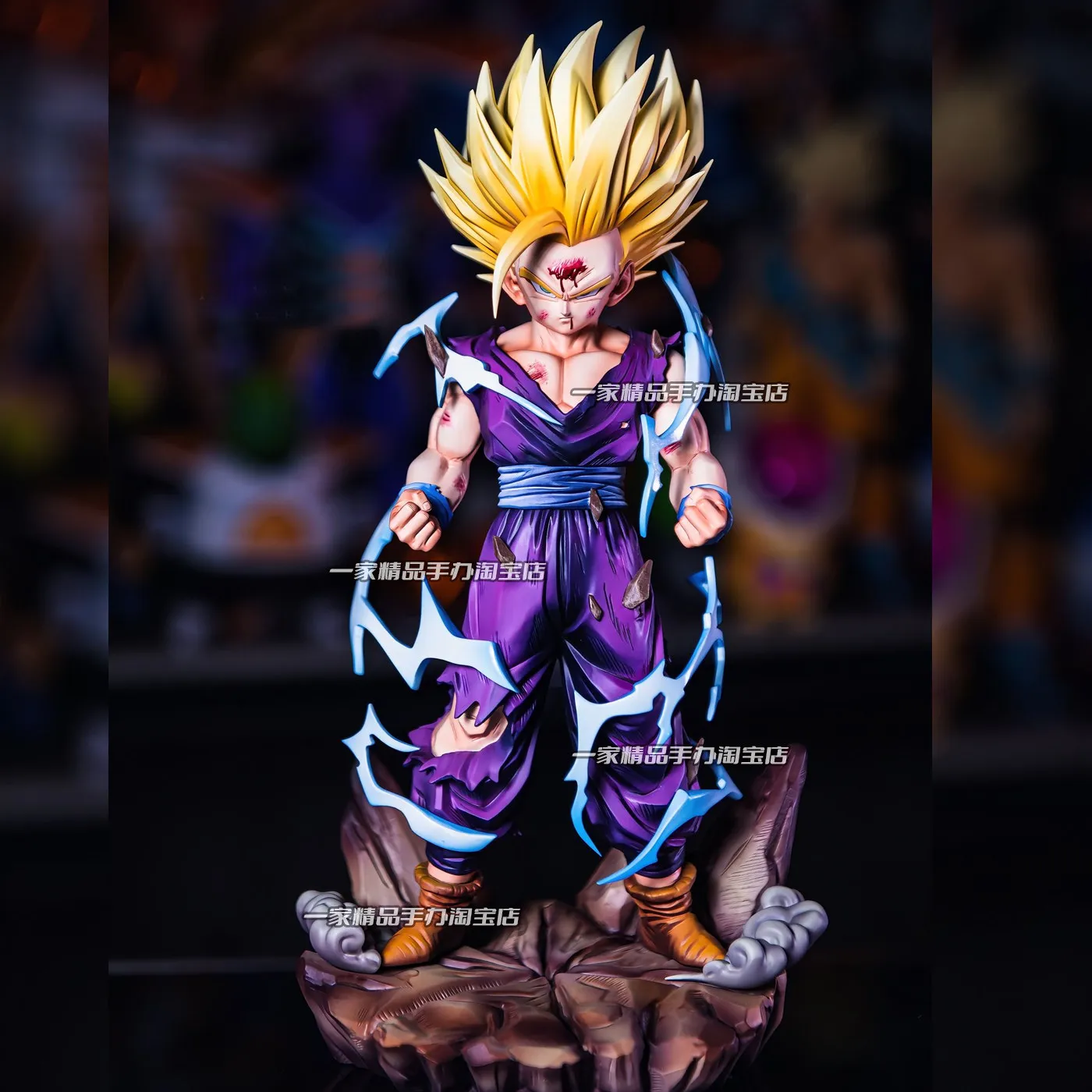 26cm Dragon Ball Z Super Saiyan 2 Gohan Gk Statue Double Interchangeable Head Sculpture With Base Chassis Decor Anime Gift