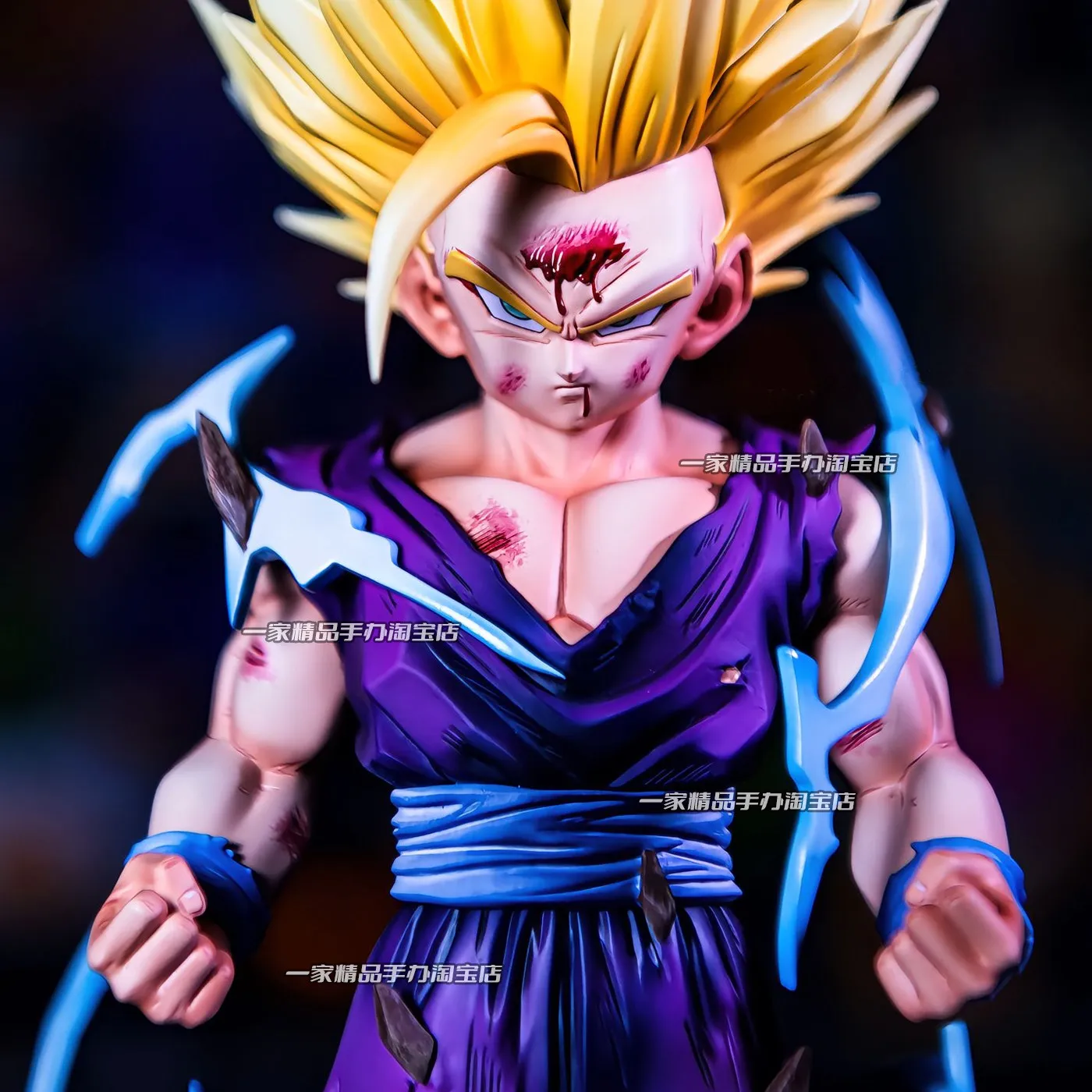 26cm Dragon Ball Z Super Saiyan 2 Gohan Gk Statue Double Interchangeable Head Sculpture With Base Chassis Decor Anime Gift