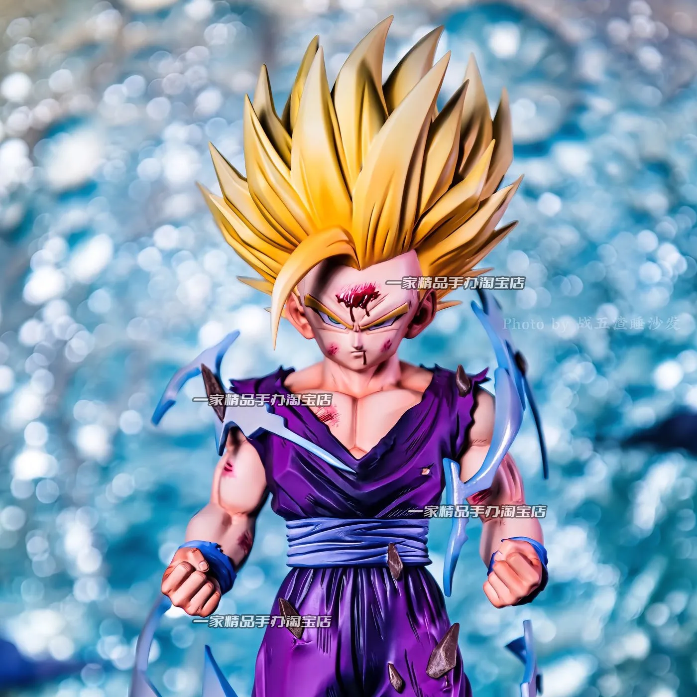 26cm Dragon Ball Z Super Saiyan 2 Gohan Gk Statue Double Interchangeable Head Sculpture With Base Chassis Decor Anime Gift