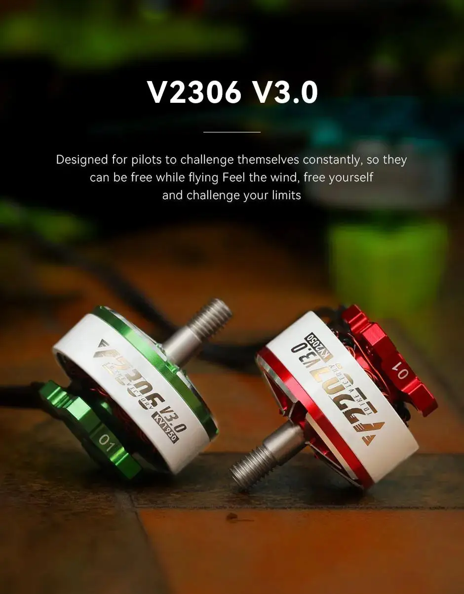 T-Hobby Velox V2207 /V2306 V3 1500kv 8S / 1750KV 1950KV 5-6S / 2550KV 4S Brushless Motor For FPV Drone Quadcopter Freestyle RC