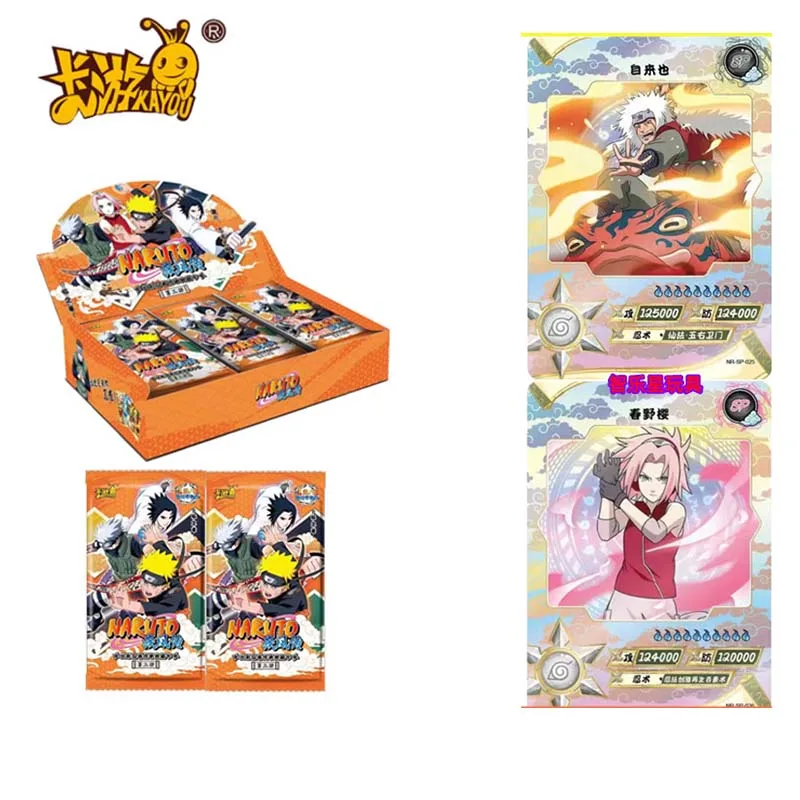 Official Kayou NarutoAnime Collectible Cards Out Of Print Series Blind Boxes T1 T2 T3 T4 For Children