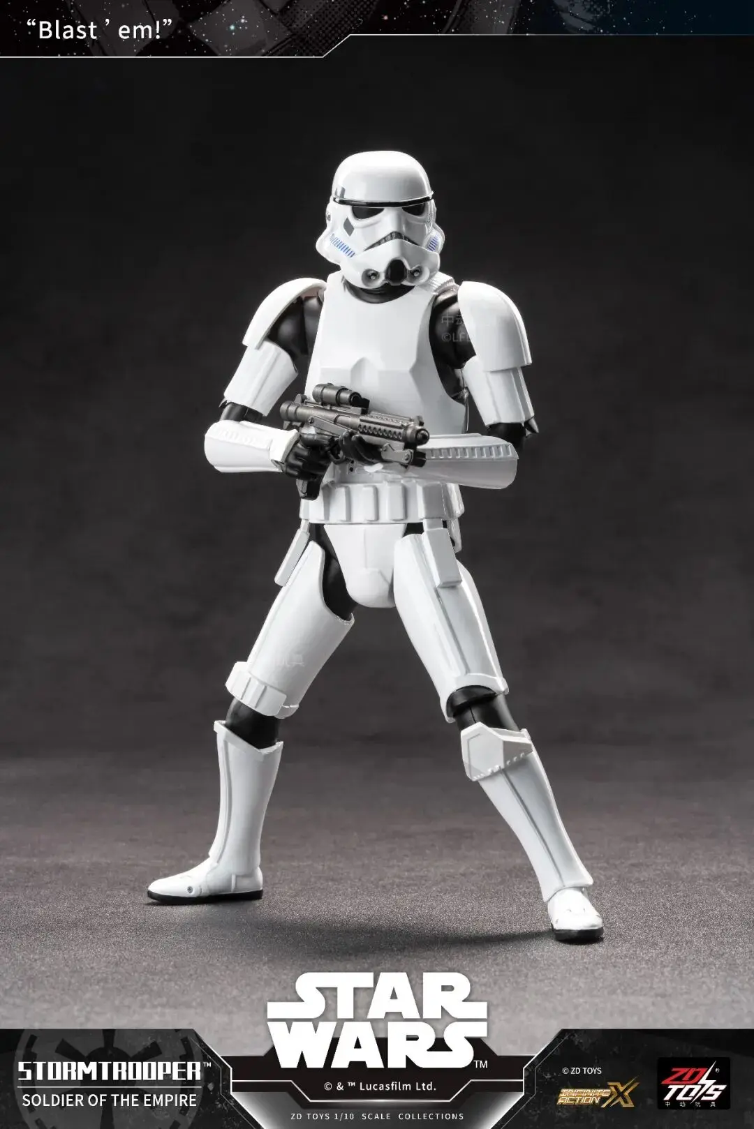 In Stock Original ZD Toy 1/10 Star Wars Darth Vader Stormtrooper R2-D2 Mandalorian Grogu Luke Action Figure Collection Toys