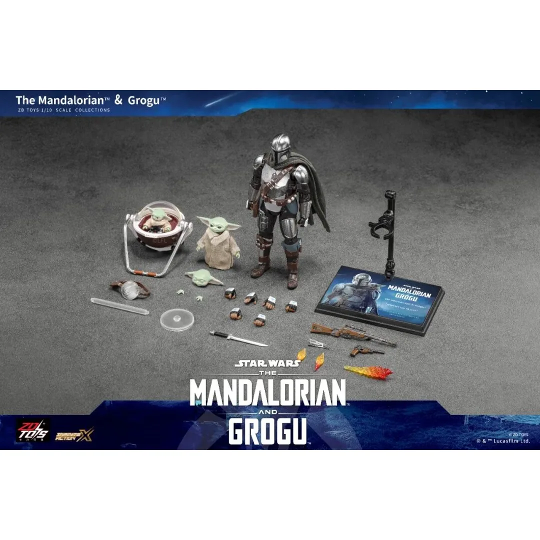 In Stock Original ZD Toy 1/10 Star Wars Darth Vader Stormtrooper R2-D2 Mandalorian Grogu Luke Action Figure Collection Toys