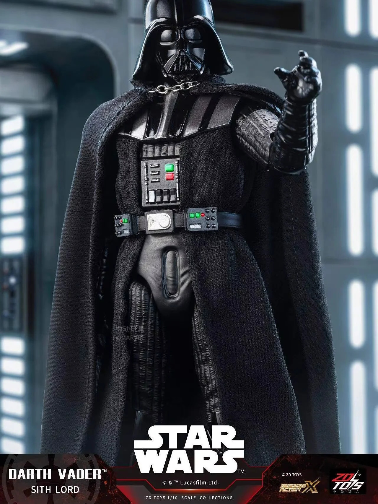 In Stock Original ZD Toy 1/10 Star Wars Darth Vader Stormtrooper R2-D2 Mandalorian Grogu Luke Action Figure Collection Toys
