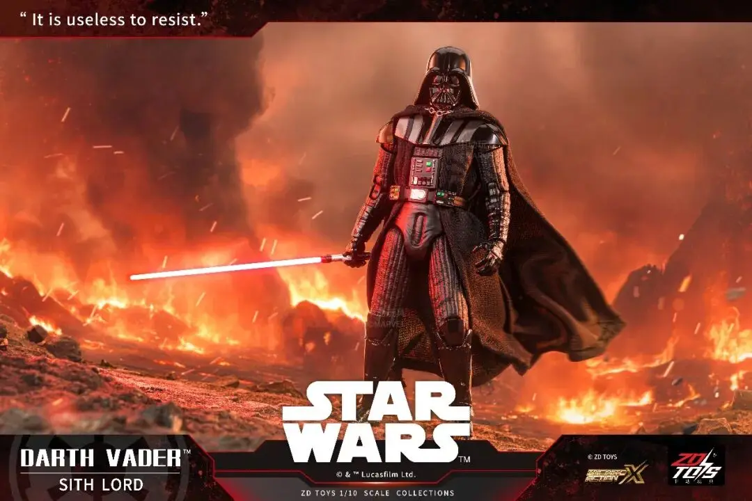 In Stock Original ZD Toy 1/10 Star Wars Darth Vader Stormtrooper R2-D2 Mandalorian Grogu Luke Action Figure Collection Toys