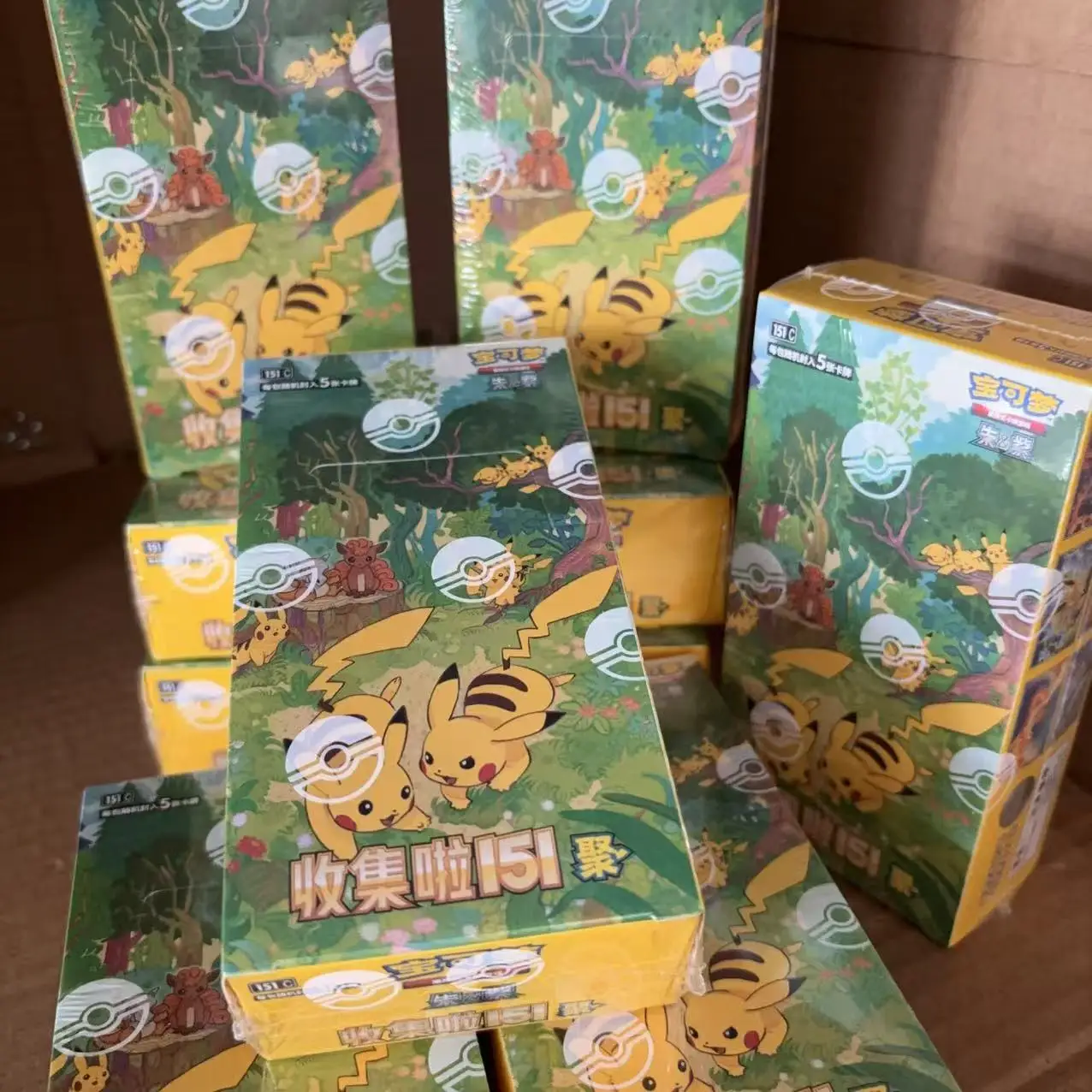 Wholesale PokéMon Ptcg Card Simplified Chinese Zhu Zi Collected 151 Change Series Blind Box Card Gengar Collectible Game Cards