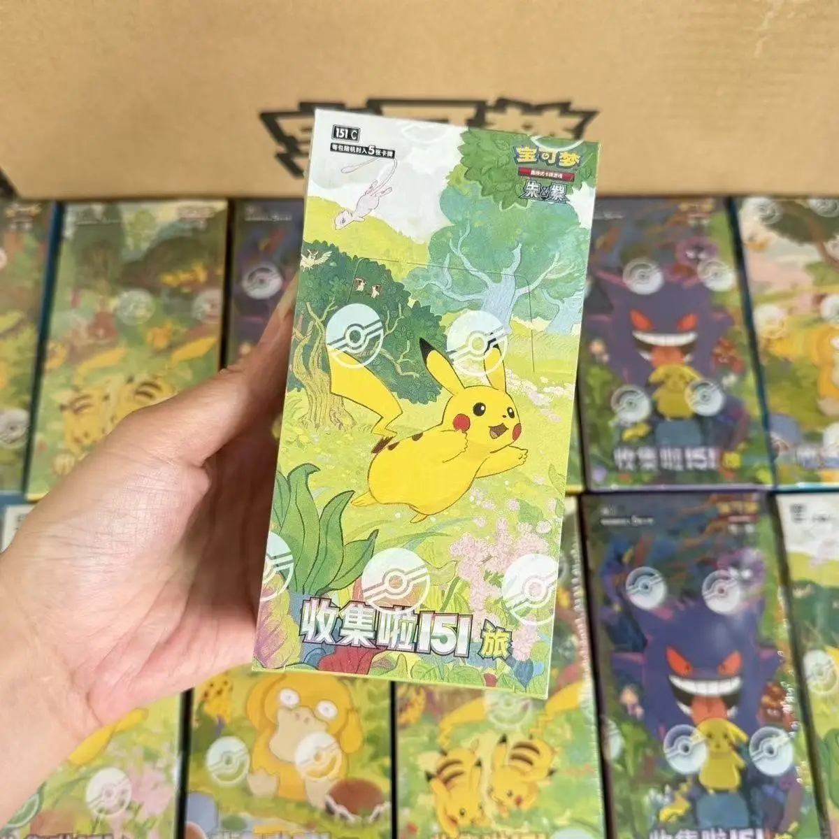 Wholesale PokéMon Ptcg Card Simplified Chinese Zhu Zi Collected 151 Change Series Blind Box Card Gengar Collectible Game Cards