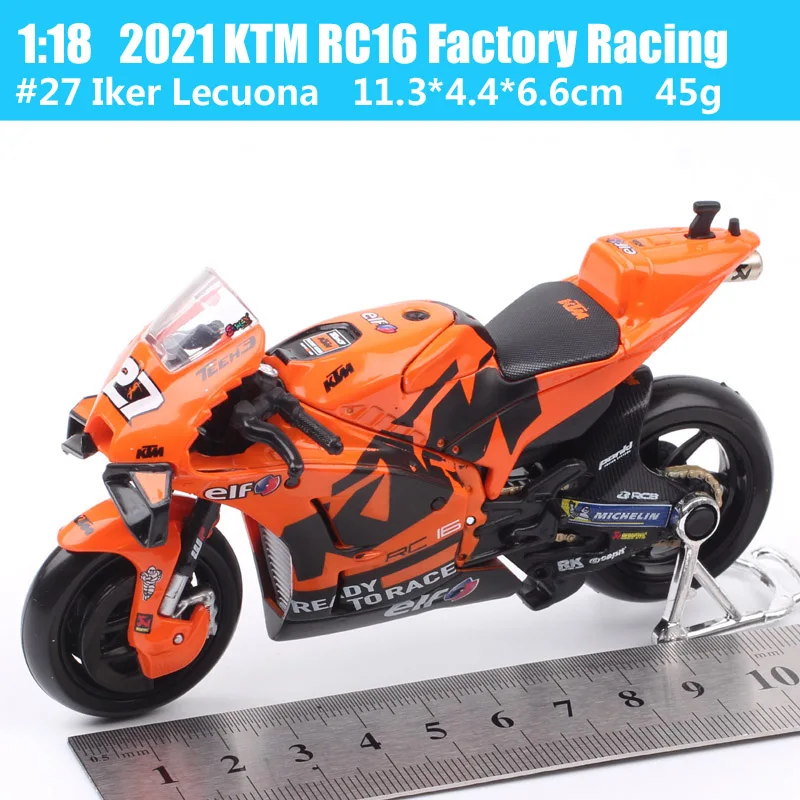 1/18 Maisto KTM RC16 Redbull Ducati GP21 GP22 GP23 GASGAS Honda RC213V Repsol Yamaha YZR-M1GP Racing Motorcycle Model Bike Moto