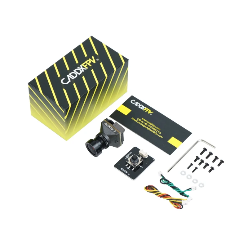 CADDXFPV Ratel Pro Analog Camera 1500TVL 9.5g Super WDR 4.5V-27V NTSC/PAL CMOS FPV Starlight Night Vision Blacklight Camera