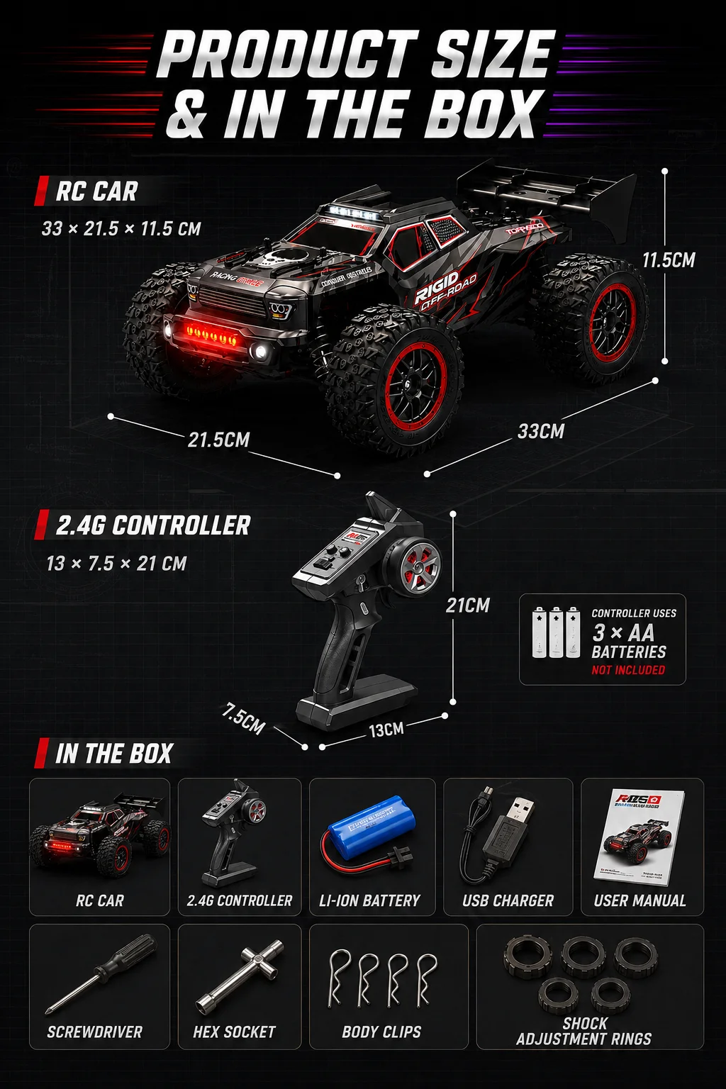 Sg316 Rc Car 4X4 Off Road 75Km/H Brushless Motor 35Km/H Brush Motor with Metal Drive Shaft 2.4g High Speed Remote Control Car