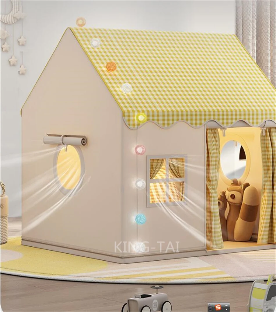 Kid Toys Tent Princess Castle Play House Cubby Children Small House Folding Indoor Play Tent Baby Tent Solid Frame No Light Ball