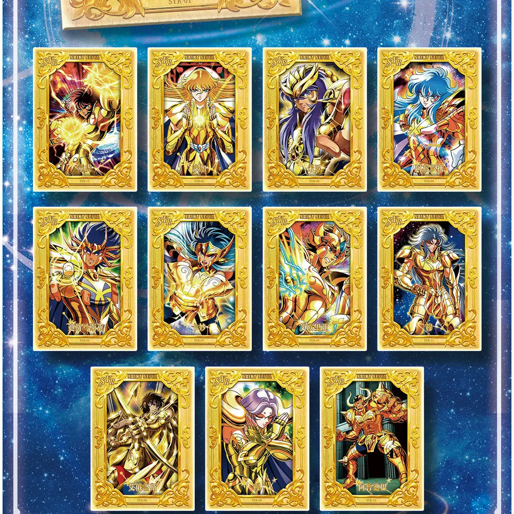 Saint Seiya Anime Trading Cards 40th Anniversary Commemorative Series Featuring Athena Shiryu Hyoga Character Collectible Hobby