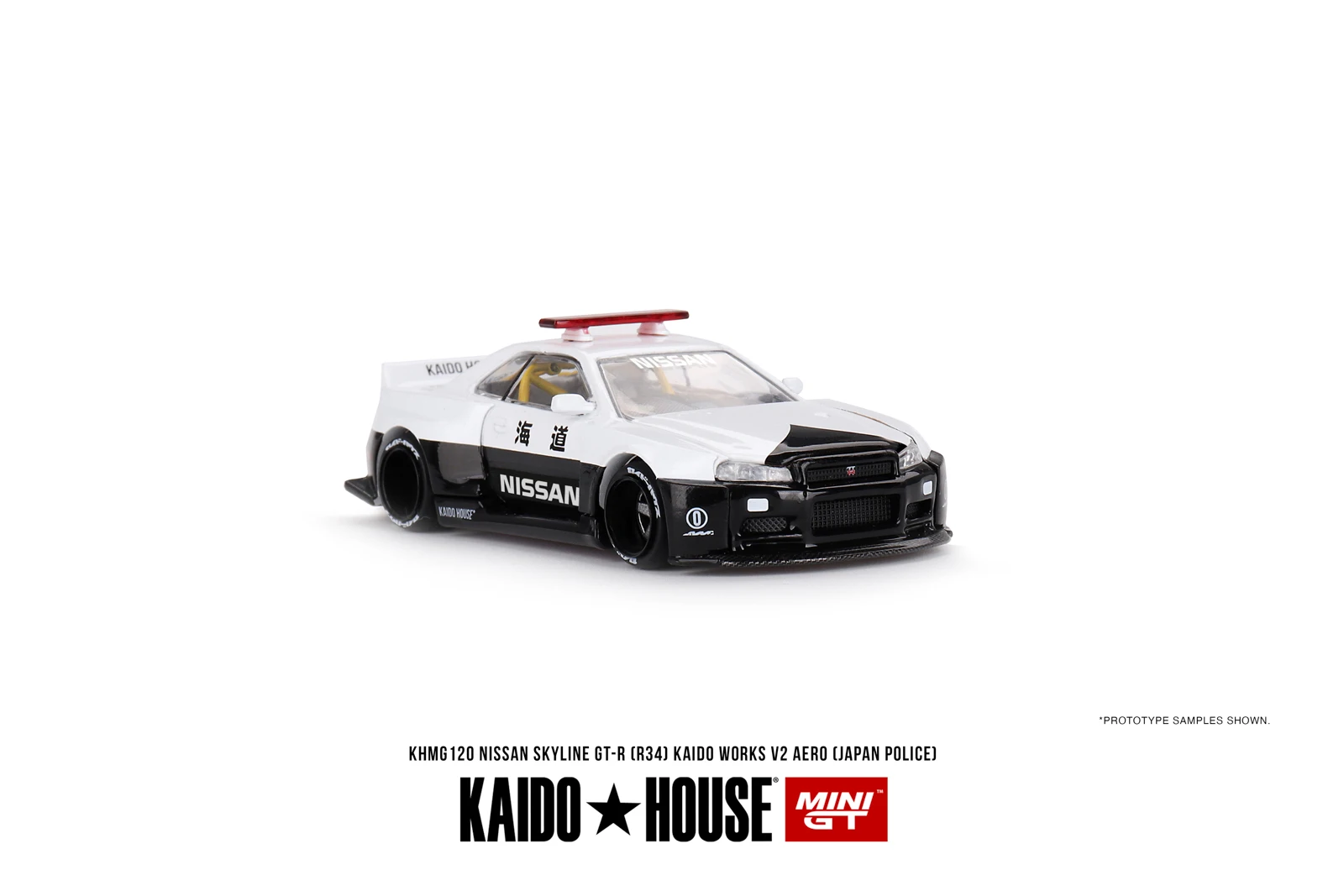 Kaido House+MINIGT TSM 1:64 120 Skyline GTR R34 Kaido Works V2 Aero Diecast Model Car
