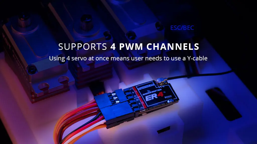 Radiomaster ER4 2.4Ghz 4CH 10mw ExpressLRS PWM Receiver