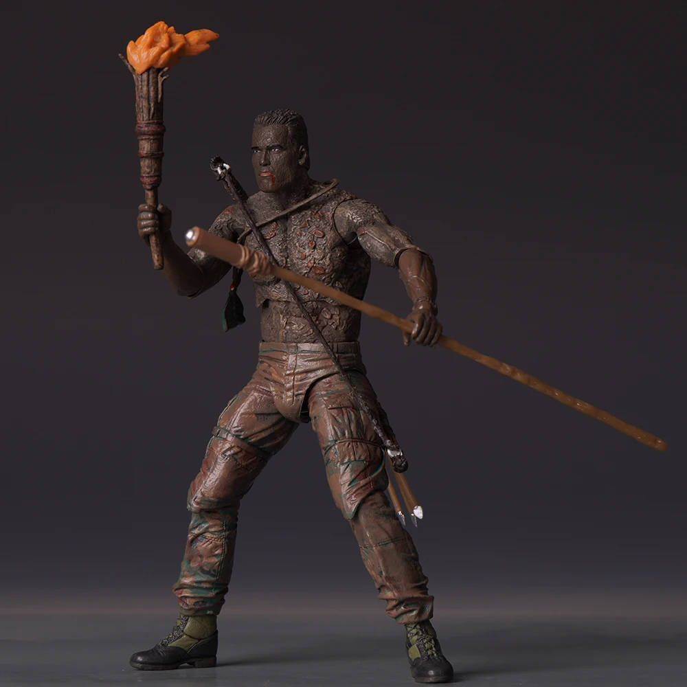 New Predator Dutch 30th Anniversary Edition Action Figure Collectible Model With 4 Styles Rich Accessories Movable Joints Gift