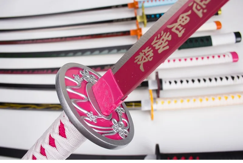 104cm Demon Slayer Shinobu Katana Kimetsu No Yaiba Tanjirou Cosplay Schwert Ninja Knife Real Japanese Samurai Sword Toy Gift