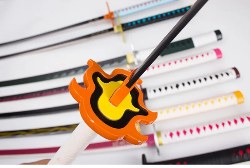 104cm Demon Slayer Shinobu Katana Kimetsu No Yaiba Tanjirou Cosplay Schwert Ninja Knife Real Japanese Samurai Sword Toy Gift