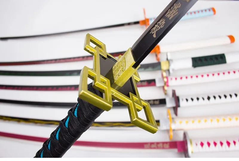 104cm Demon Slayer Shinobu Katana Kimetsu No Yaiba Tanjirou Cosplay Schwert Ninja Knife Real Japanese Samurai Sword Toy Gift