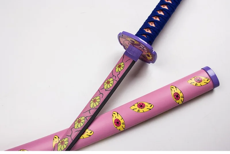 104cm Demon Slayer Shinobu Katana Kimetsu No Yaiba Tanjirou Cosplay Schwert Ninja Knife Real Japanese Samurai Sword Toy Gift