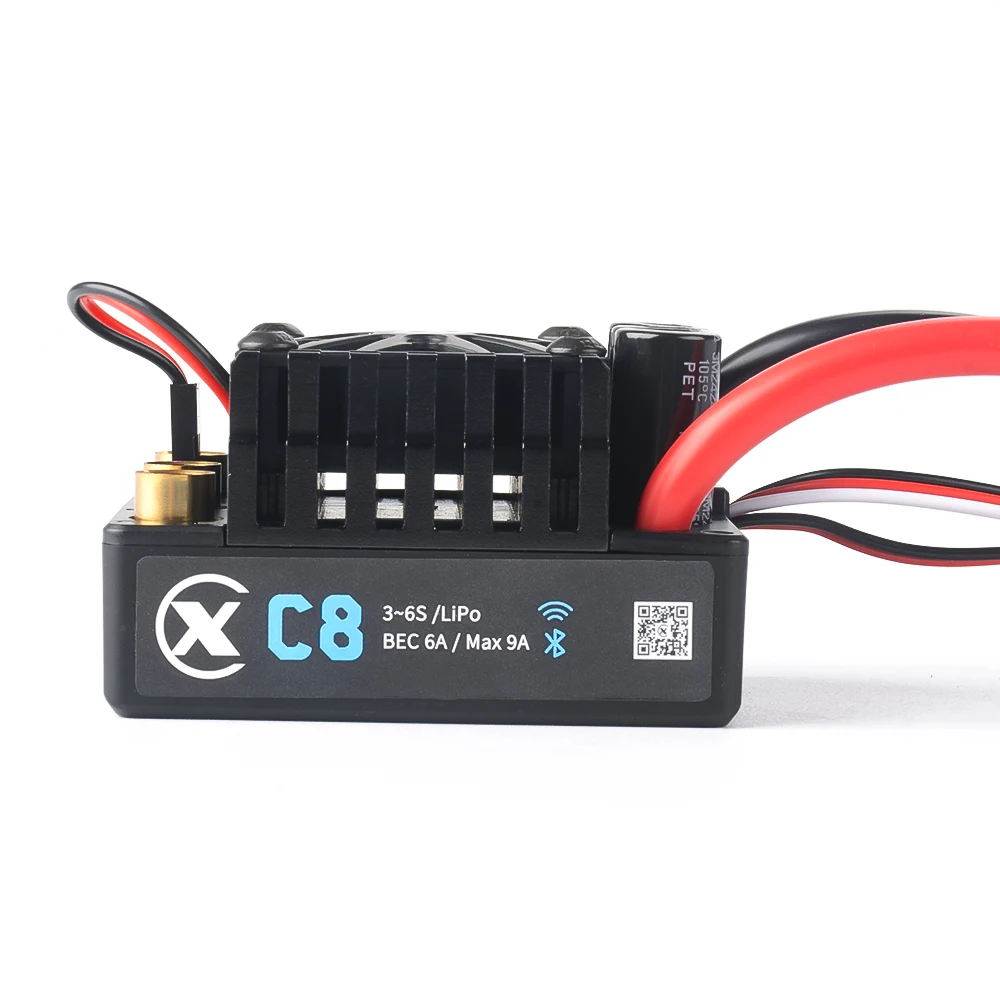 XC-ESC C8 160A Brushless ESC Support 3S~6S Lipo Battery For 1/7 1/8 RC Model Car Desert Truck Monster Truck Buggy Accessories