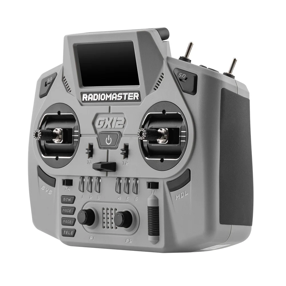 Radiomaster GX12 Crush 1000HZ 3D Digital CNC Hall Gimbal Dual Band Antenna Emini XROSSBAND EXpressLRS Radio Controller