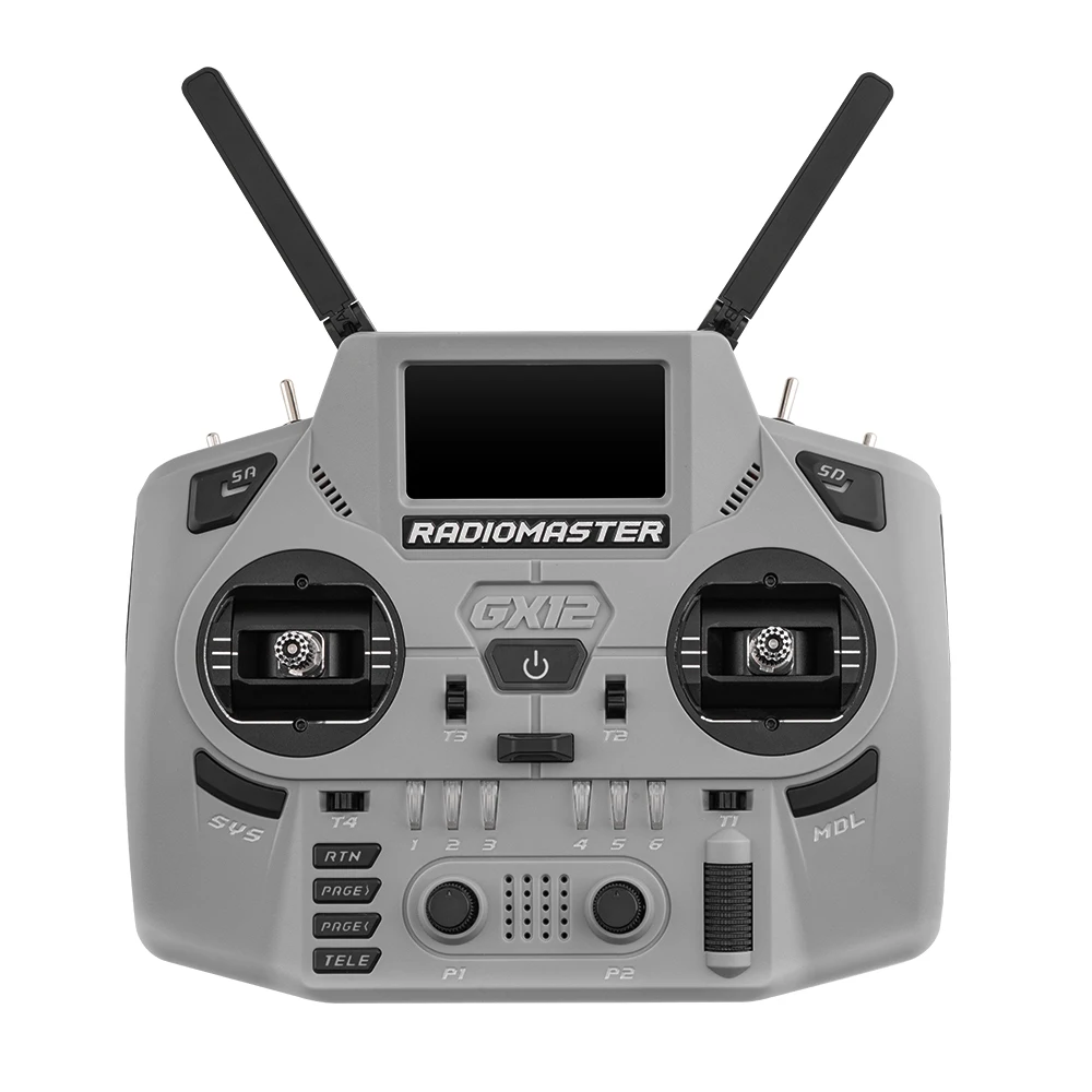 Radiomaster GX12 Crush 1000HZ 3D Digital CNC Hall Gimbal Dual Band Antenna Emini XROSSBAND EXpressLRS Radio Controller