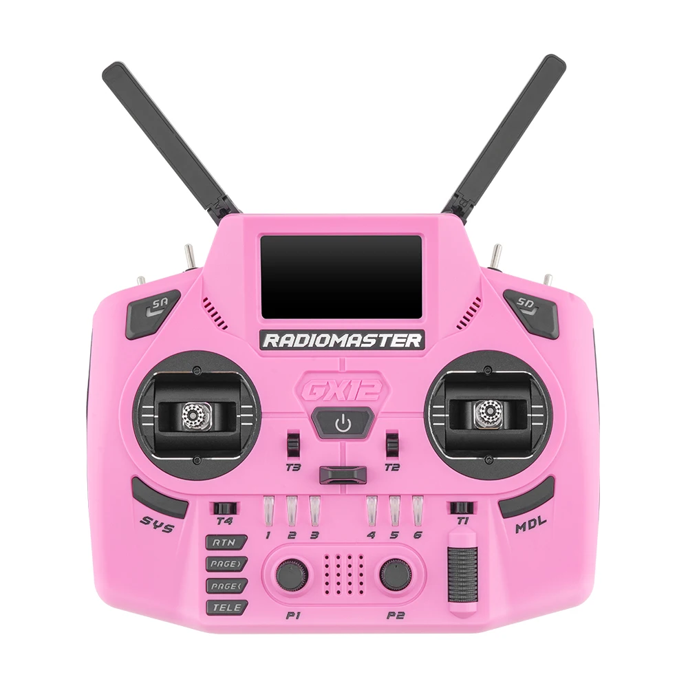 Radiomaster GX12 Crush 1000HZ 3D Digital CNC Hall Gimbal Dual Band Antenna Emini XROSSBAND EXpressLRS Radio Controller