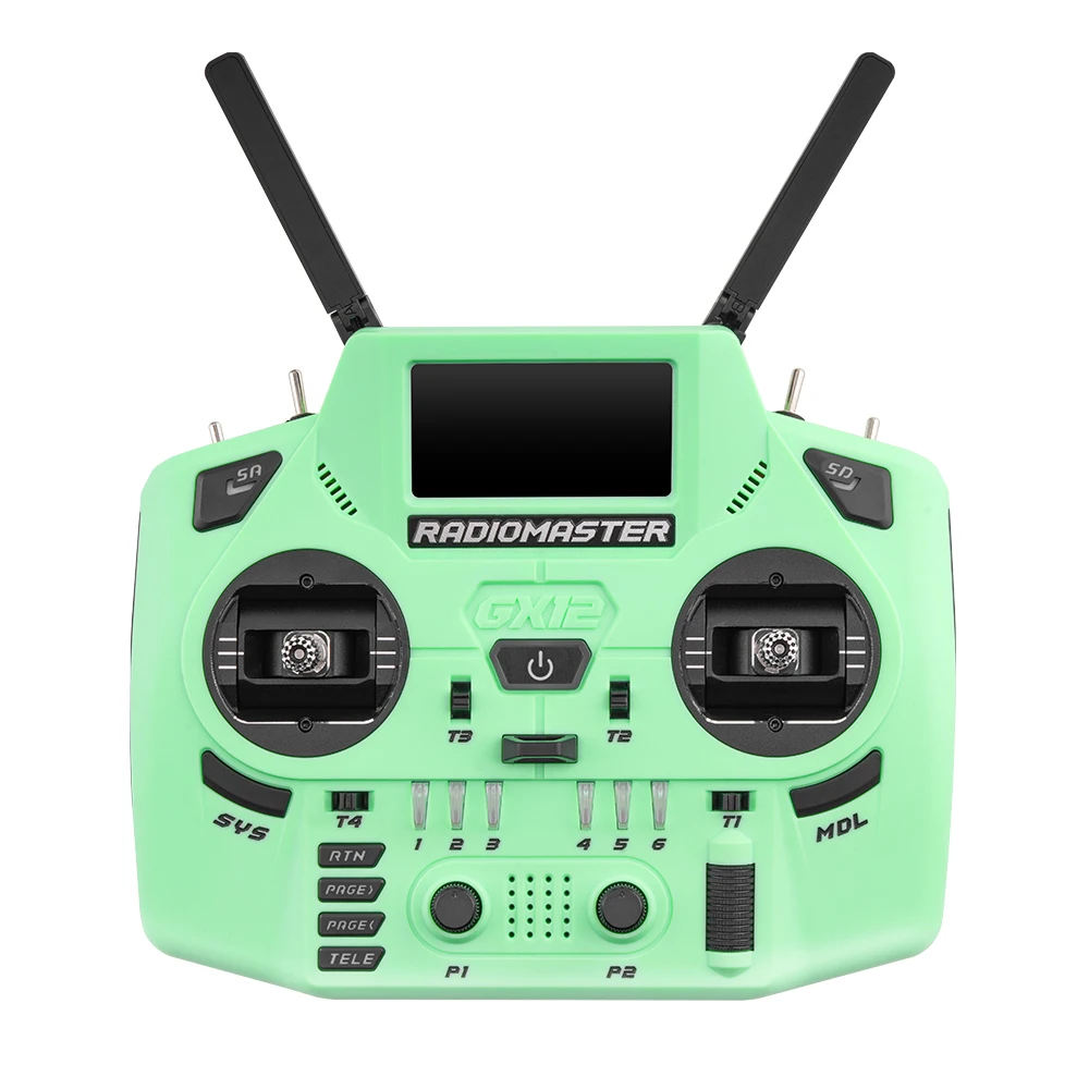 Radiomaster GX12 Crush 1000HZ 3D Digital CNC Hall Gimbal Dual Band Antenna Emini XROSSBAND EXpressLRS Radio Controller