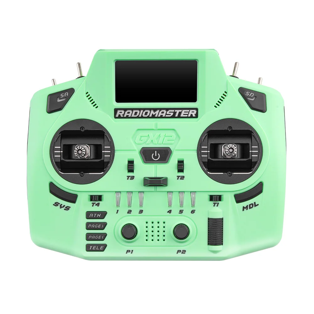 Radiomaster GX12 Crush 1000HZ 3D Digital CNC Hall Gimbal Dual Band Antenna Emini XROSSBAND EXpressLRS Radio Controller