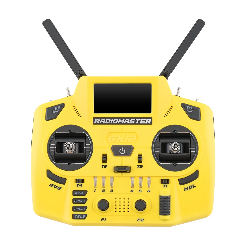 Radiomaster GX12 Crush 1000HZ 3D Digital CNC Hall Gimbal Dual Band Antenna Emini XROSSBAND EXpressLRS Radio Controller