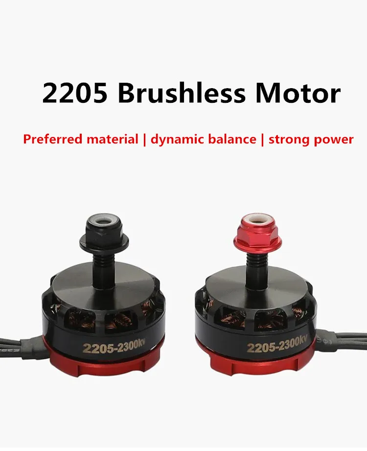 2 Pair Brushless Motor RS2205 2300KV CW/CCW Aircraft Model Four Axis 5-Inch for 2-6S 20A/30A/40A FPV Racing Quadcopter ESC Drone