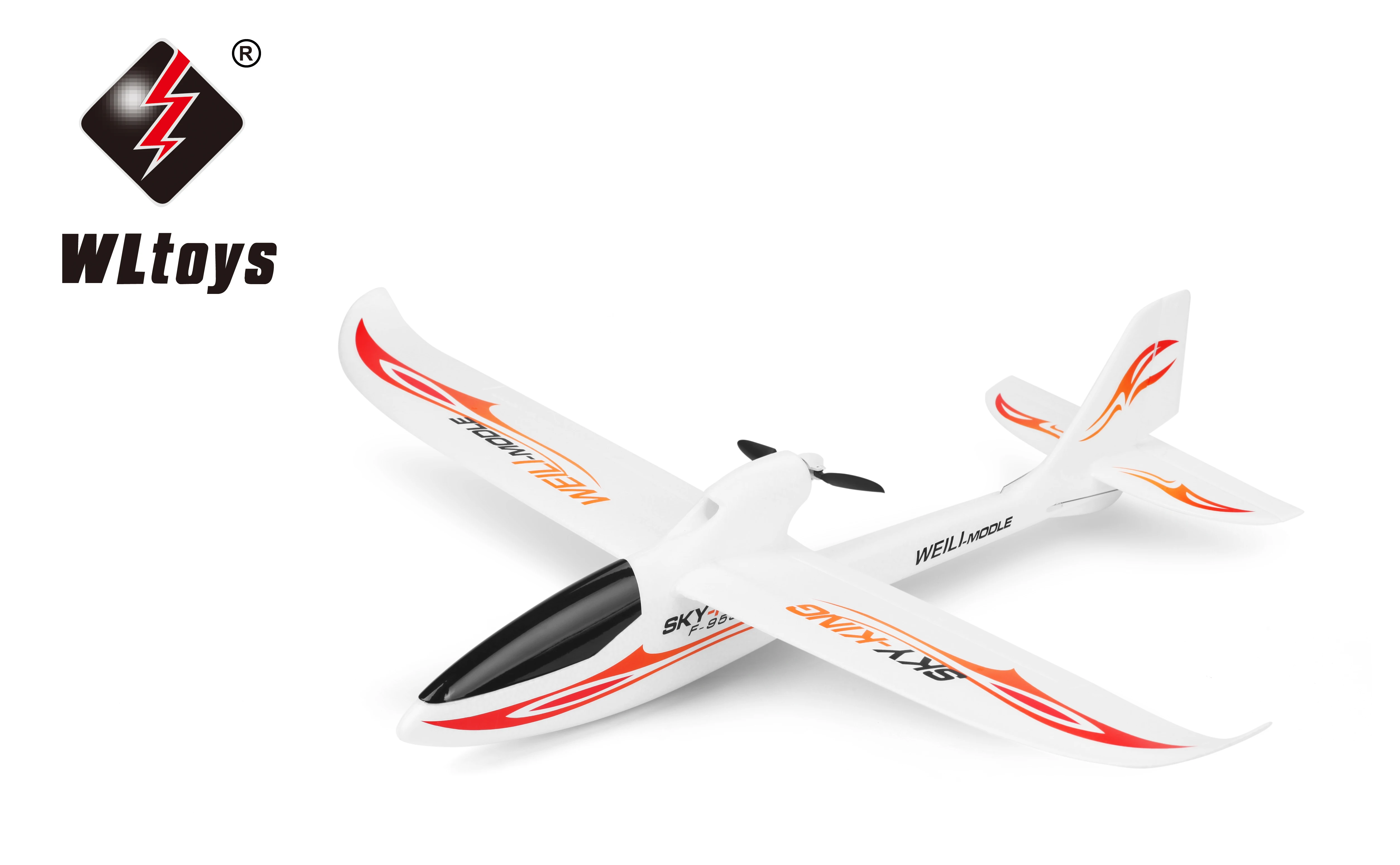 Wltoys F959S 2.4G 3CH RC Airplane With Gyro Sky King Fixed Plane Push-speed Glider RTF Version For Kids And Adults Gift