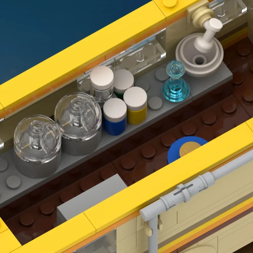 360Pcs Movie MOC Breaking Bad RV Bus Car Model Building Blocks Edacational Brick Toys for Children Birthday Gift