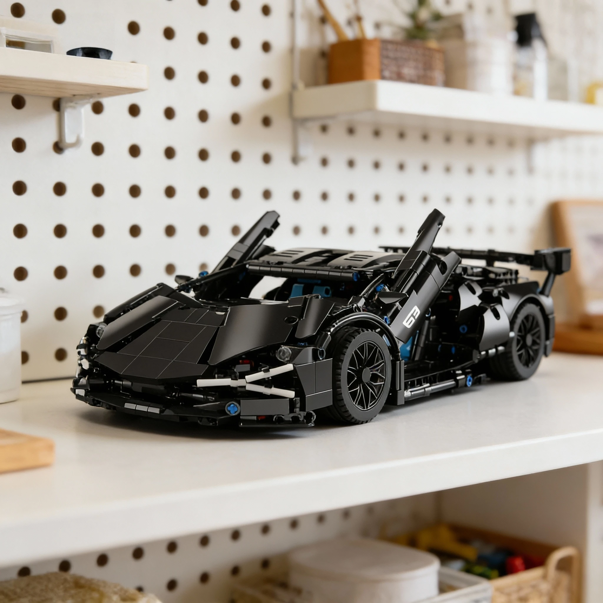 Technical Racing Sport Car Model Building Blocks Technic Adults 1:14 DIY Supercar Brick Puzzle Toys Adult Gift(1280+granule)
