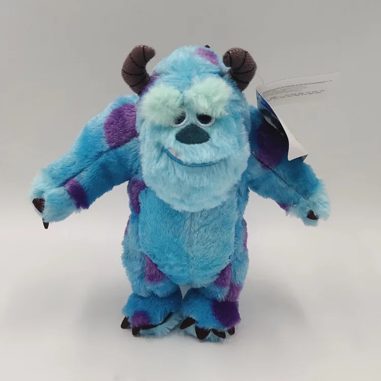 23/35cm Kawaii Monster University Electric Power Company Sulley Mike Wears Hat Doll Plush Toy Room Decoration Kids Gifts