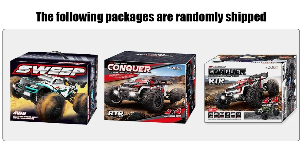WLtoys 16102 1:16 50KM/H High Speed 4WD RC Car LED Light Remote Control Cars Bigfoot Climbing Car Drift Monster Truck For Kids