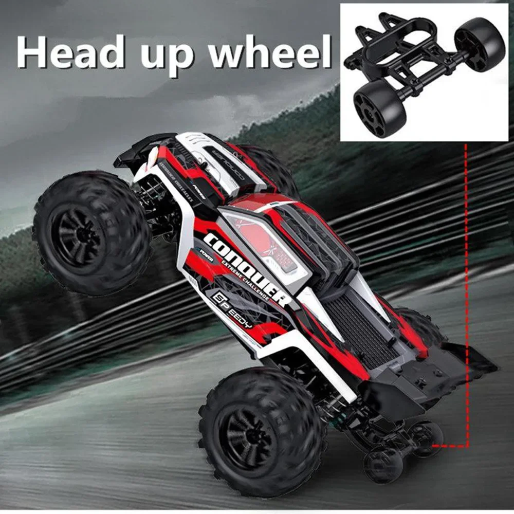 WLtoys 16102 1:16 50KM/H High Speed 4WD RC Car LED Light Remote Control Cars Bigfoot Climbing Car Drift Monster Truck For Kids