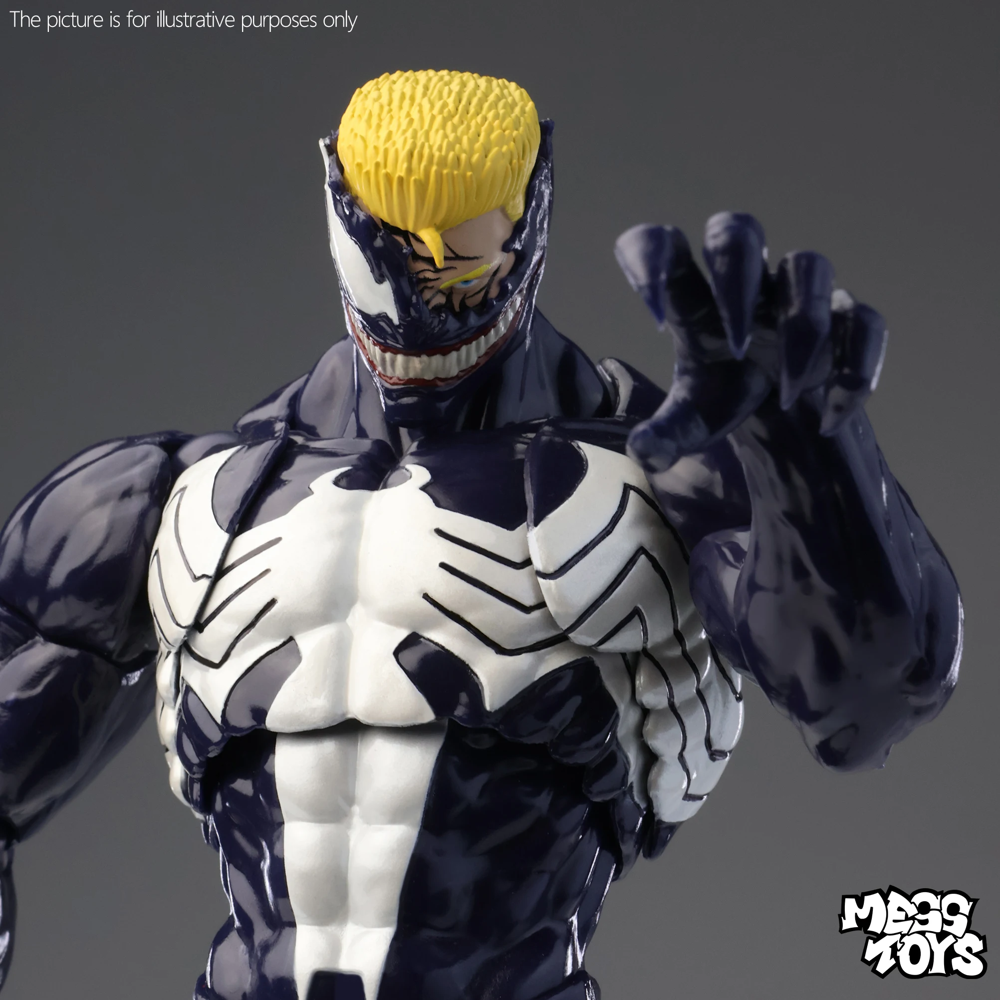 Genuine Mess Toys Venom Anime Action Figure Black Spider Man Lethal Neighbor Collectible Toys Birthday Gift For Adult Collection