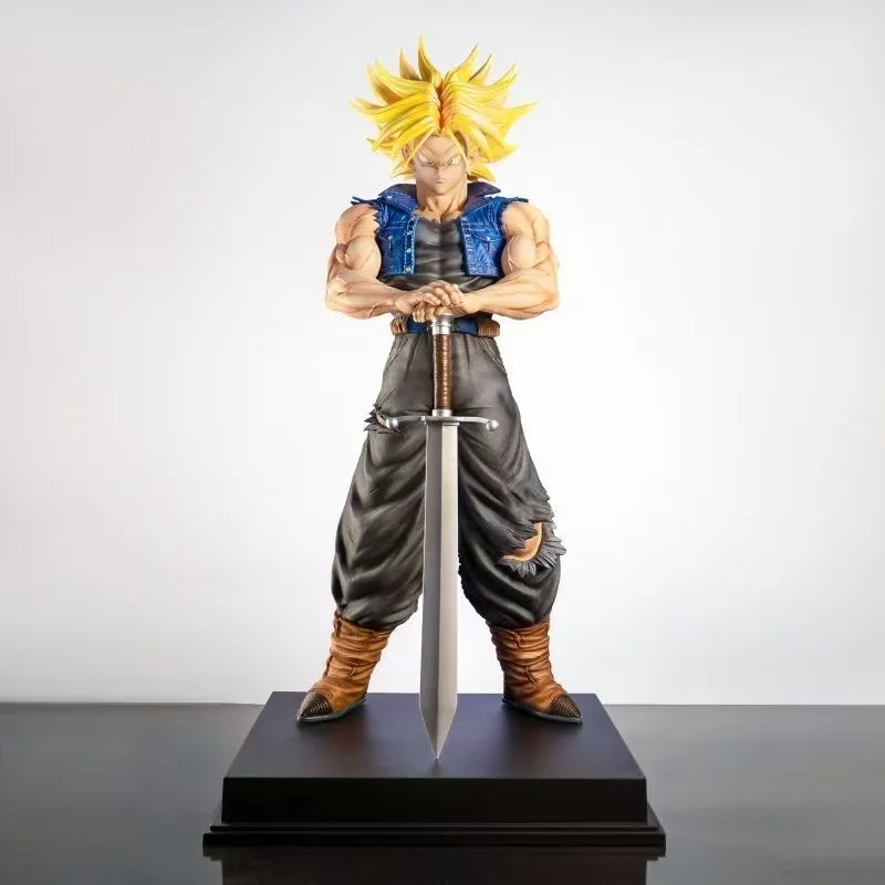 JT 53 Cm/20.87 Pouces Nouvelle Statue Dragon Ball Z Troncs Figure Futur Troncs Super Saiyan Figurines D'Action Collection Mode J
