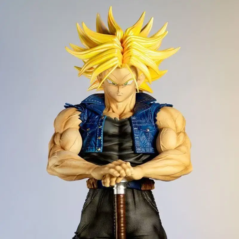 JT 53 Cm/20.87 Pouces Nouvelle Statue Dragon Ball Z Troncs Figure Futur Troncs Super Saiyan Figurines D'Action Collection Mode J