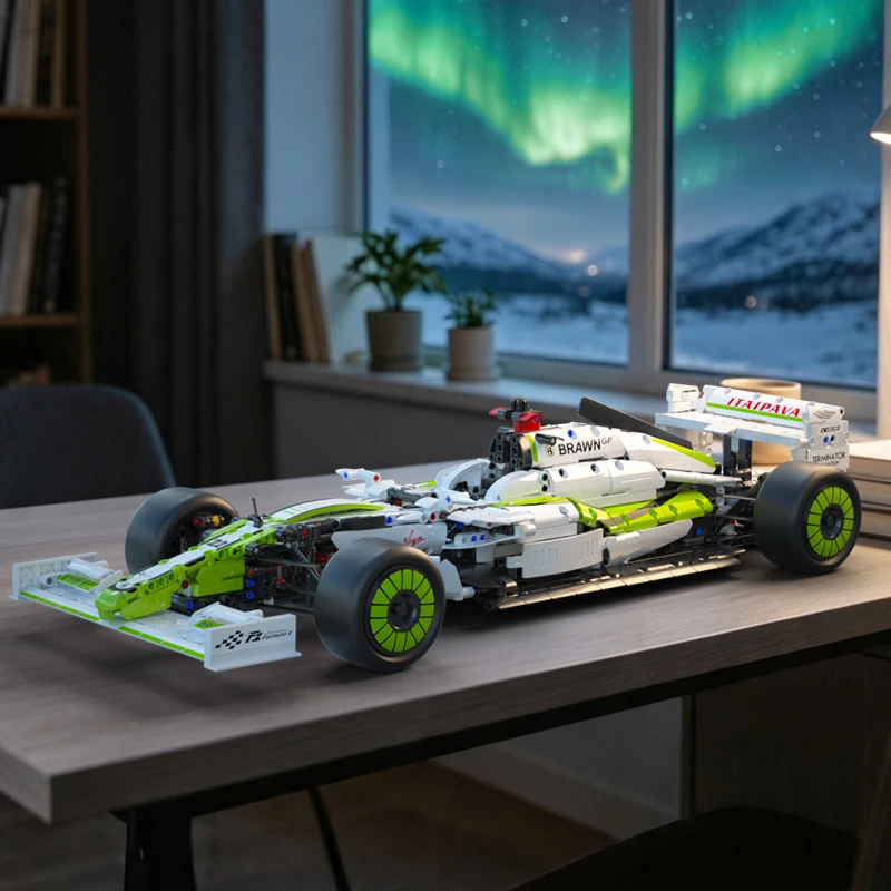 1670 Pcs GT Sports Car Building Blocks,1:8 Scale Technic Racing Car Model,Mechanical Linkage Construction Bricks Kit For Assembl