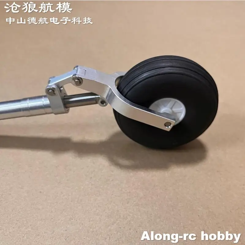 RC Airplane Part Height 150-240mm D4 D5 Strengthened Damping Kneeling Landing Gear with 70mm Wheel for 5-10kg Aircraft EDF Plane