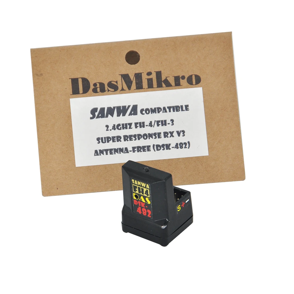 DSK-482 V3 Sanwa FH3 FH4 Compatible Receiver 2.4G FHSS-3 FHSS-4 4 Channel Surface Receiver For RC Racing