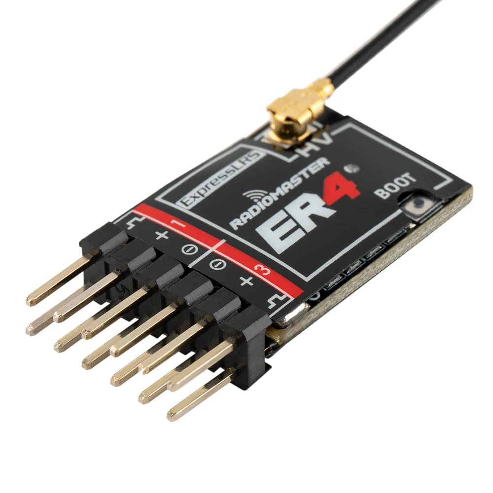 Radiomaster ER4 2.4Ghz 4CH 10mw ExpressLRS PWM Receiver For Small Aircraft Boats Cars