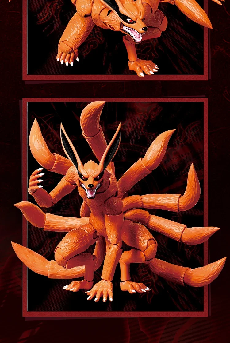 BLOKEES Original NARUTO Uchiha Madara Kyuubi Kurama Sasuke Minato Bijyudama Shippūden Bijuu Assembled Action Figure Toy Model